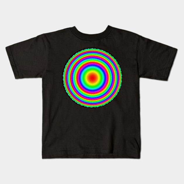 Phyllotaxis-003 Kids T-Shirt by rupertrussell